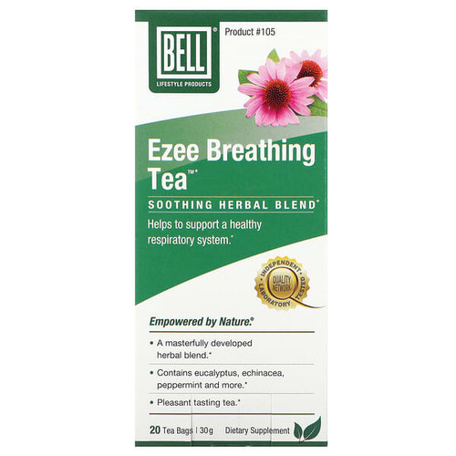 <img alt="Bell Lifestyle, Ezee Breathing Tea, Soothing Herbal Blend, 20 Tea Bags, 30 g" title="Bell Lifestyle, Ezee Breathing Tea, Soothing Herbal Blend, 20 Tea Bags, 30 g,771733112918"