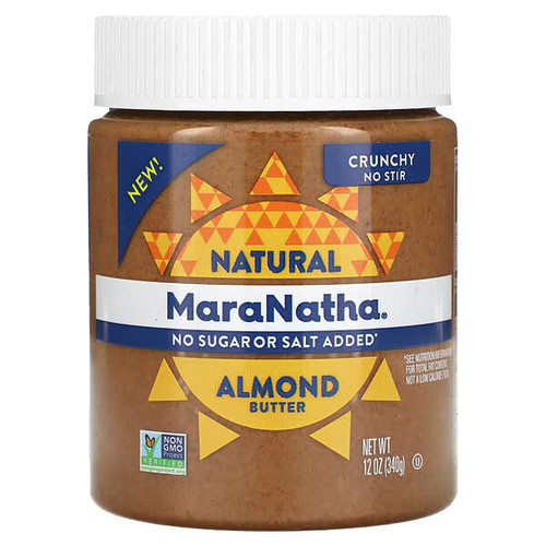 <img alt="MaraNatha, Natural Almond Butter, Crunchy, 12 oz (340 g)" title="MaraNatha, Natural Almond Butter, Crunchy, 12 oz (340 g),051651198608"