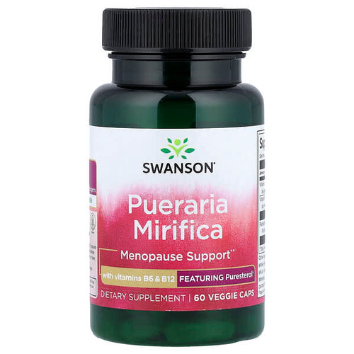 <img alt="Swanson Vitamins, Pueraria Mirifica with Vitamins B6 & B12, 60 Veggie Caps" title="Swanson Vitamins, Pueraria Mirifica with Vitamins B6 & B12, 60 Veggie Caps,087614142524"