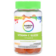 <img alt="Rainbow Light, Vitamin C Slices + Vitamin E, Citrus, 60 Vegan Gummies" title="Rainbow Light, Vitamin C Slices + Vitamin E, Citrus, 60 Vegan Gummies,021888203987"