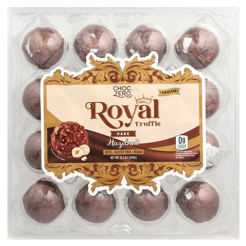 <img alt="ChocZero, Royal Truffle, Dark, Hazelnut, 8.5 oz (240 g)" title="ChocZero, Royal Truffle, Dark, Hazelnut, 8.5 oz (240 g),850043447955"