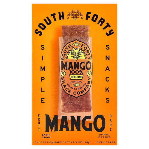 <img alt="South Forty Snack Company, Fruit Bar, 100% Mango, 5 Bars, 1.2 oz (35 g) Each" title="South Forty Snack Company, Fruit Bar, 100% Mango, 5 Bars, 1.2 oz (35 g) Each,857578008811"