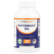<img alt="Vitamatic, Peppermint Oil, 180 Softgel" title="Vitamatic, Peppermint Oil, 180 Softgel,810078475224"