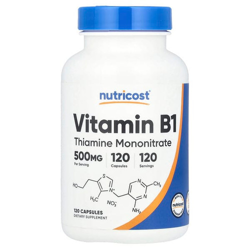 <img alt="Nutricost, Vitamin B1, 500 mg, 120 Capsules" title="Nutricost, Vitamin B1, 500 mg, 120 Capsules,810014679549"