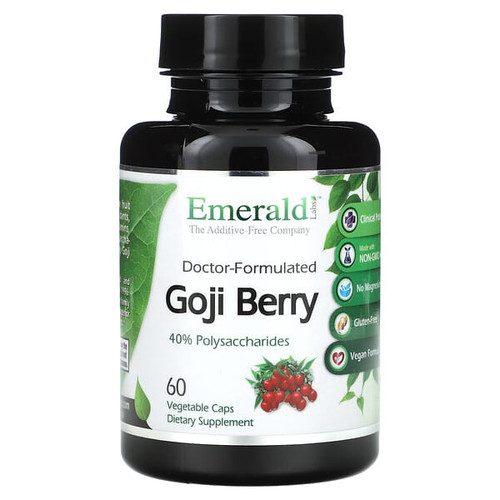 <img alt="Emerald Laboratories, Goji Berry, 60 Vegetable Caps (750 mg per Capsule)" title="Emerald Laboratories, Goji Berry, 60 Vegetable Caps (750 mg per Capsule),743650001507"