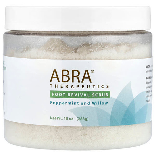 <img alt="Abra Therapeutics, Foot Revival Scrub, Peppermint and Willow, 10 oz (283 g)" title="Abra Therapeutics, Foot Revival Scrub, Peppermint and Willow, 10 oz (283 g),021204751055"