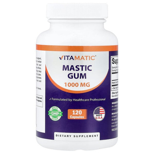 <img alt="Vitamatic, Mastic Gum, 120 Capsules (500 mg per Capsule)" title="Vitamatic, Mastic Gum, 120 Capsules (500 mg per Capsule),602343800714"