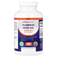 Vitamatic, Pumpkin Seed Oil, 180 Softgels (1,000 mg per Softgel)