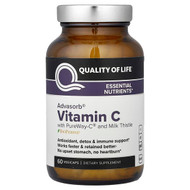 Quality of Life, Advasorb Vitamin C with PureWay-C and Milk Thistle, 60 Vegicaps