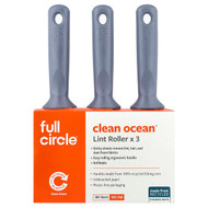 Full Circle, Clean Ocean Lint Roller, 3 Rolls, 100 Sheets Each