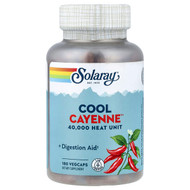 Solaray, Cool Cayenne, 180 VegCaps (300 mg per Capsule)