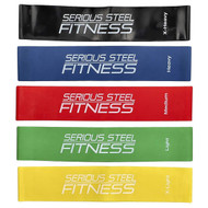 Serious Steel Fitness, 10 Inch Mini Loop Pack, 5 Count