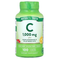 Natures Truth, Vitamin C Plus Bioflavonoids & Wild Rose Hips, 100 Coated Caplets