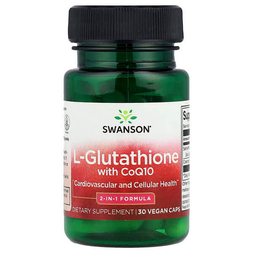<img alt="Swanson Vitamins, L-Glutathione with CoQ10, 30 Vegan Caps" title="Swanson Vitamins, L-Glutathione with CoQ10, 30 Vegan Caps,087614027463"
