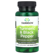 <img alt="Swanson Vitamins, Turmeric & Black Pepper, 60 Veggie Capsules" title="Swanson Vitamins, Turmeric & Black Pepper, 60 Veggie Capsules,087614116136"