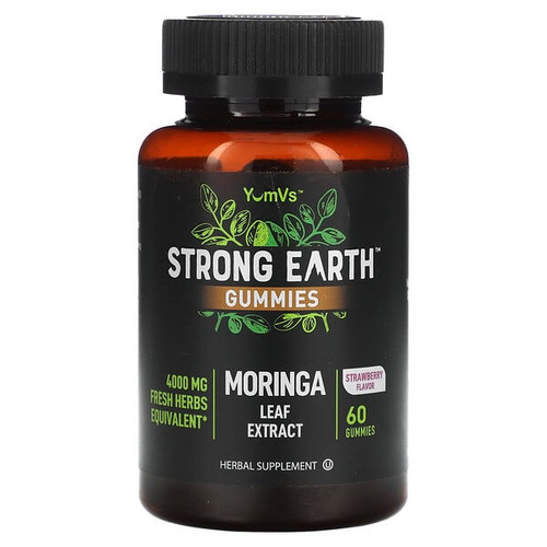 <img alt="YumVs, Strong Earth Gummies, Moringa Leaf Extract, Strawberry, 60 Gummies (2,000 mg per Gummy)" title="YumVs, Strong Earth Gummies, Moringa Leaf Extract, Strawberry, 60 Gummies (2,000 mg per Gummy),810048612673"