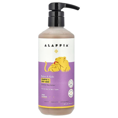 <img alt="Alaffia, Babies & Kids Shampoo & Body Wash, For All Skin & Hair Types, Lemon Lavender, 16 fl oz (473 ml)" title="Alaffia, Babies & Kids Shampoo & Body Wash, For All Skin & Hair Types, Lemon Lavender, 16 fl oz (473 ml),841320100878"
