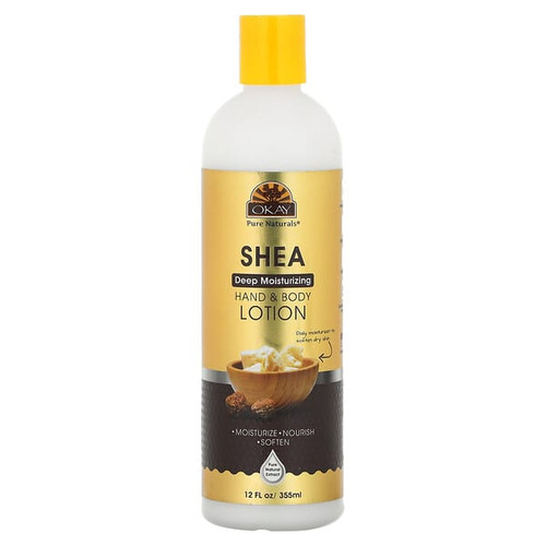 <img alt="Okay Pure Naturals, Hand & Body Lotion, Shea , 12 fl oz (355 ml)" title="Okay Pure Naturals, Hand & Body Lotion, Shea , 12 fl oz (355 ml),815166025626"