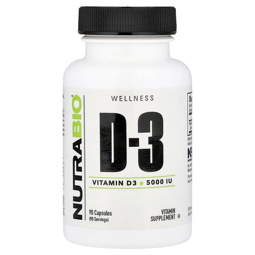 <img alt="NutraBio, Vitamin D-3, 125 mcg (5,000 IU), 90 Capsules" title="NutraBio, Vitamin D-3, 125 mcg (5,000 IU), 90 Capsules,649908514457"