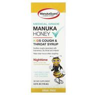 <img alt="ManukaGuard, Manuka Honey, Kids Cough & Throat Syrup, Nighttime, Honey Lemon, 4 fl oz (118 ml)" title="ManukaGuard, Manuka Honey, Kids Cough & Throat Syrup, Nighttime, Honey Lemon, 4 fl oz (118 ml),858631002753"