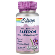 <img alt="Solaray, Vital Extracts, Saffron, 30 mg, 30 VegCaps" title="Solaray, Vital Extracts, Saffron, 30 mg, 30 VegCaps,076280862133"