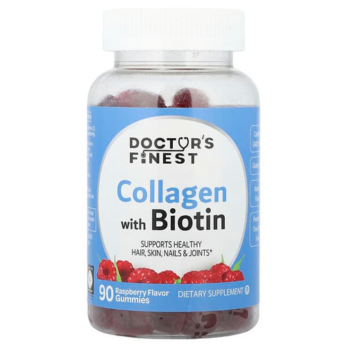 <img alt="Doctors Finest, Collagen With Biotin Gummies, Raspberry, 90 Gummies" title="Doctors Finest, Collagen With Biotin Gummies, Raspberry, 90 Gummies,810048612246"