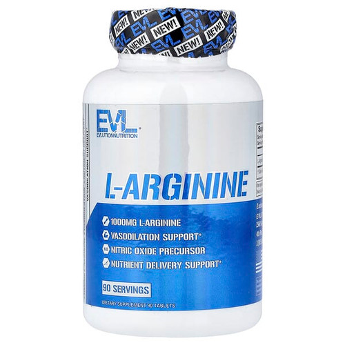 <img alt="EVLution Nutrition, L-Arginine, 1 g, 90 Tablets" title="EVLution Nutrition, L-Arginine, 1 g, 90 Tablets,810167100976"
