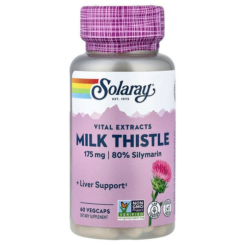 <img alt="Solaray, Vital Extracts, Milk Thistle, 60 VegCaps" title="Solaray, Vital Extracts, Milk Thistle, 60 VegCaps,076280037005"