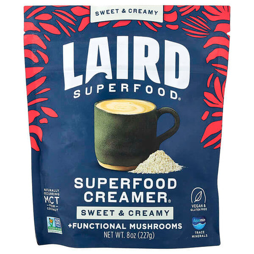 <img alt="Laird Superfood, Superfood Creamer + Functional Mushrooms, Sweet & Creamy, 8 oz (227 g)" title="Laird Superfood, Superfood Creamer + Functional Mushrooms, Sweet & Creamy, 8 oz (227 g),810005130448"