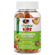 <img alt="Lifeable, Kids Turmeric Curcumin With Ginger & Black Pepper Extract Gummies, Peach, 60 Gummies" title="Lifeable, Kids Turmeric Curcumin With Ginger & Black Pepper Extract Gummies, Peach, 60 Gummies,810102730930"