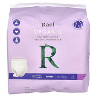 <img alt="Rael, Organic Cotton Cover Period Underwear, L-XL , 5 Count" title="Rael, Organic Cotton Cover Period Underwear, L-XL , 5 Count,810027133069"