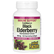 <img alt="Natural Factors, Sambucus Black Elderberry, 100 mg, 120 Fast-Acting Softgels" title="Natural Factors, Sambucus Black Elderberry, 100 mg, 120 Fast-Acting Softgels,068958047072"