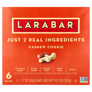 <img alt="Larabar, Real Fruit & Nut Bar, Cashew Cookie, 6 Bars, 1.7 oz (48 g) Each" title="Larabar, Real Fruit & Nut Bar, Cashew Cookie, 6 Bars, 1.7 oz (48 g) Each,021908115351"