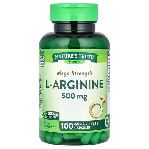 <img alt="Natures Truth, L-Arginine, 500 mg, 100 Quick Release Capsules" title="Natures Truth, L-Arginine, 500 mg, 100 Quick Release Capsules,840093101297"