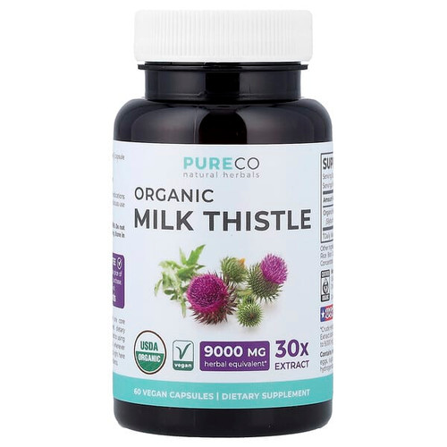 <img alt="Pure Co., Organic Milk Thistle, 60 Vegan Capsules (300 mg per Capsule)" title="Pure Co., Organic Milk Thistle, 60 Vegan Capsules (300 mg per Capsule),643517992156"