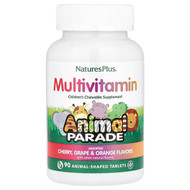<img alt="NaturesPlus, Animal Parade, Childrens Chewable Multivitamin, Cherry, Grape & Orange, 90 Animal-Shaped Tablets" title="NaturesPlus, Animal Parade, Childrens Chewable Multivitamin, Cherry, Grape & Orange, 90 Animal-Shaped Tablets,097467299801"