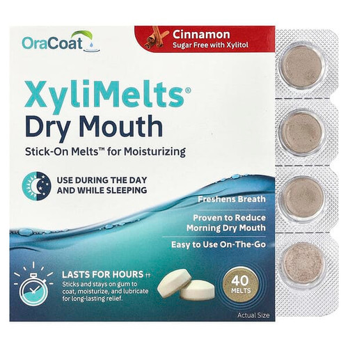 <img alt="OraCoat, XyliMelts Dry Mouth, Cinnamon, 40 Melts" title="OraCoat, XyliMelts Dry Mouth, Cinnamon, 40 Melts,855933000463"