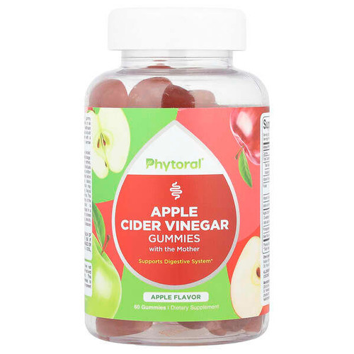<img alt="Phytoral, Apple Cider Vinegar Gummies With The Mother, Apple, 60 Gummies" title="Phytoral, Apple Cider Vinegar Gummies With The Mother, Apple, 60 Gummies,850019770308"