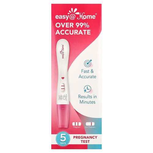 <img alt="Easy@Home, Pregnancy Test, 5 Tests" title="Easy@Home, Pregnancy Test, 5 Tests,810038637983"