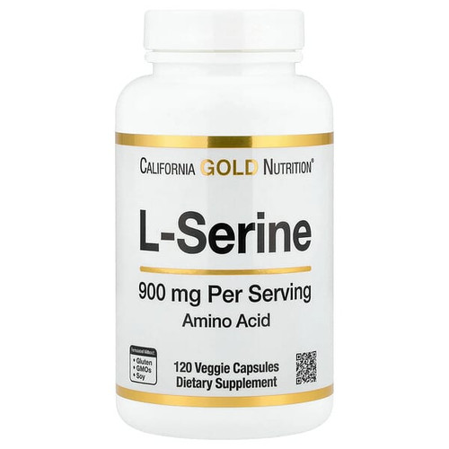 <img alt="California Gold Nutrition, L-Serine, 900 mg, 120 Veggie Capsules" title="California Gold Nutrition, L-Serine, 900 mg, 120 Veggie Capsules,898220017157"