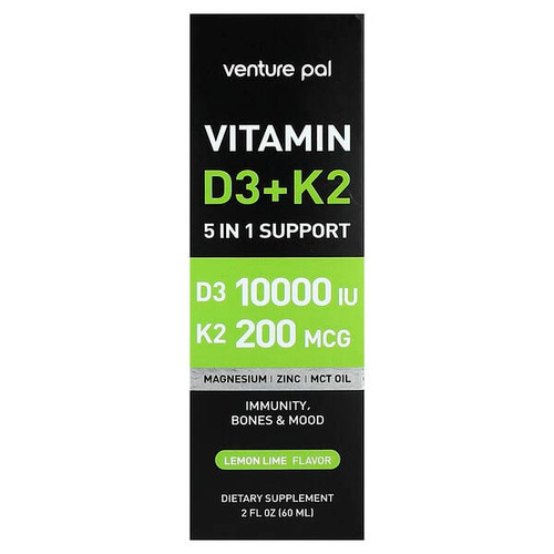 <img alt="Venture Pal, Vitamin D3 + K2, Lemon Lime, 2 fl oz (60 ml)" title="Venture Pal, Vitamin D3 + K2, Lemon Lime, 2 fl oz (60 ml),850049663724"
