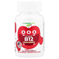 <img alt="VitaWorks, Kids, Vitamin B12 Chewables, Cherry, 120 Chewables (500 mcg per Chewable)" title="VitaWorks, Kids, Vitamin B12 Chewables, Cherry, 120 Chewables (500 mcg per Chewable),810102730510"