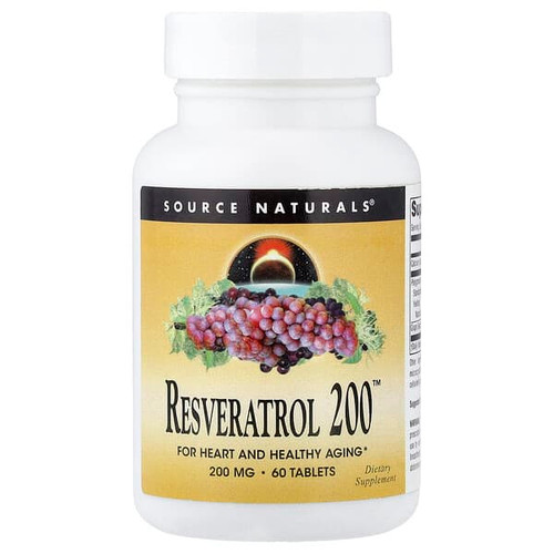 <img alt="Source Naturals, Resveratrol 200, 60 Tablets" title="Source Naturals, Resveratrol 200, 60 Tablets,021078022930"