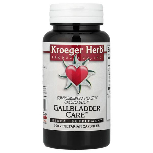 <img alt="Kroeger Herb Co, Gallbladder Care, 100 Vegetarian Capsules" title="Kroeger Herb Co, Gallbladder Care, 100 Vegetarian Capsules,696916100134"