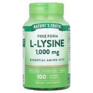 <img alt="Natures Truth, L-Lysine, 1,000 mg, 100 Coated Caplets" title="Natures Truth, L-Lysine, 1,000 mg, 100 Coated Caplets,840093101624"