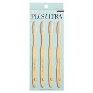 <img alt="Plus Ultra, Bamboo Toothbrushes, Adult, Soft, 4 Pack" title="Plus Ultra, Bamboo Toothbrushes, Adult, Soft, 4 Pack,040232653179"