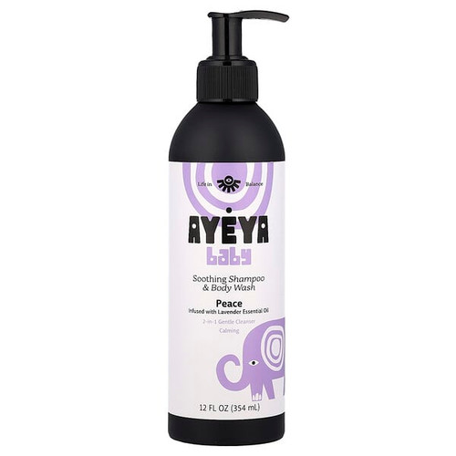 <img alt="Ayeya, Baby, Soothing Shampoo & Body Wash, Lavender, 12 fl oz (354 ml)" title="Ayeya, Baby, Soothing Shampoo & Body Wash, Lavender, 12 fl oz (354 ml),810129397055"