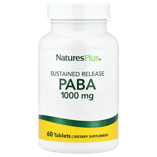 <img alt="NaturesPlus, PABA, Sustained Release, 1,000 mg, 60 Tablets" title="NaturesPlus, PABA, Sustained Release, 1,000 mg, 60 Tablets,097467021006"