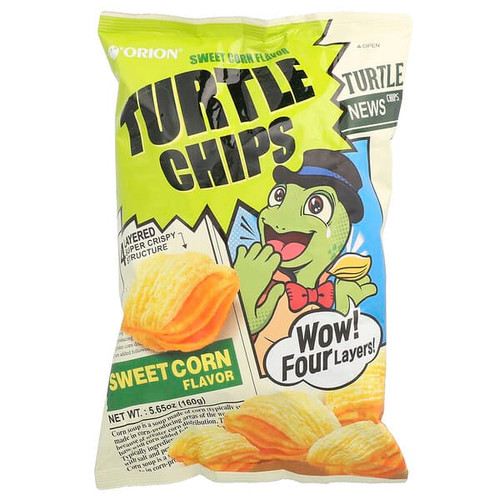 <img alt="Orion, Turtle Chips, Sweet Corn, 5.65 oz (160 g)" title="Orion, Turtle Chips, Sweet Corn, 5.65 oz (160 g),8801117784508"