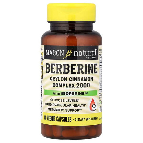 <img alt="Mason Natural, Berberine with BioPerine, 60 Veggie Capsules" title="Mason Natural, Berberine with BioPerine, 60 Veggie Capsules,311845187253"